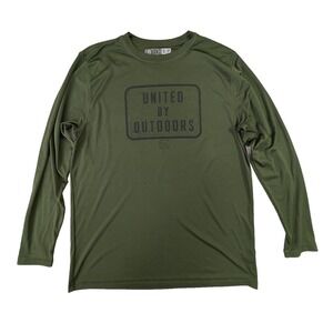Fintech Performance Sun Shirt Mens S Green Long Sleeve Quick Dry Outdoor Fishing
